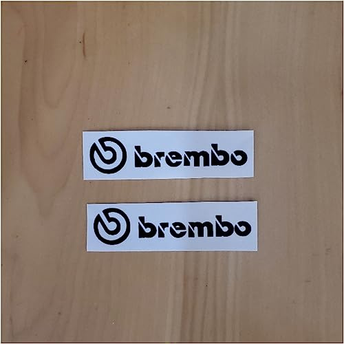Brembo juego de 4 adhesivos para calibrador de freno, alta temperatura, color negro