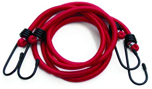 Streetwize - Pair 36 Bungee Elastic- Red - Ideal for securing luggage/goods on roof/ladder bars, roof racks, trailers and open boots etc.