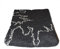 kidka Island Wolldecke mit Island-Umriss aus 100% Islandwolle - 220 x 135 cm