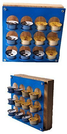 design kapselständer passend für Kaffee-Kapselhalter für Expressi und Tchibo blau