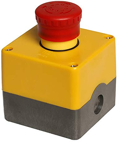 Not-Aus/Not-Halt Box mit 1 Öffner-Element und 3m Leitung H05RN-F 2x1