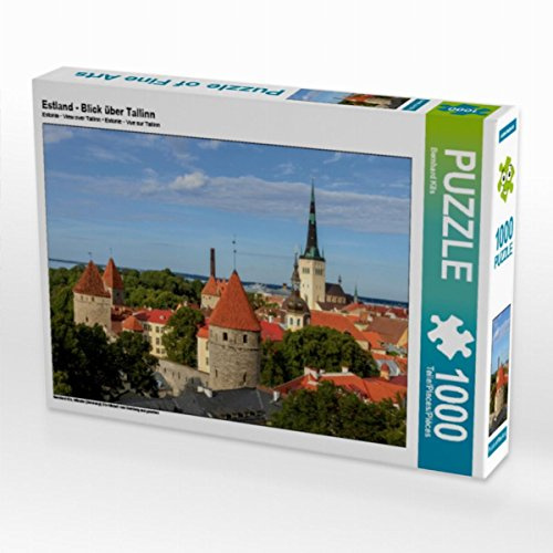 CALVENDO Puzzle Estland - Blick über Tallinn | 1000 Teile Lege-Größe 64 x 48 cm Foto-Puzzle für glückliche Stunden