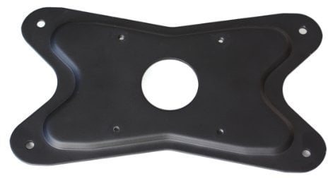 Atdec AC-AP-2010 Adaptor Plate for 200x100mm to 75x75mm VESA Support, Black