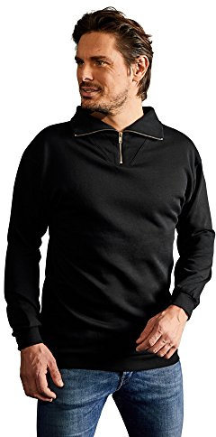 Troyer Sweatshirt Herren, Schwarz, L