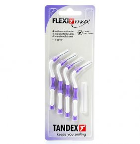Tandex Lila Flexi max Zahnbürste 0,8mm konisch 4 St