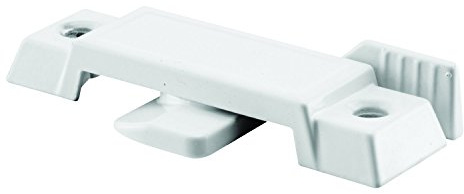 Prime-Line F 2592 Sash Lock, 1/2 In. Latch Projection, Fits Metal Sliding Windows, Diecast Zinc, Painted White, (Single Pack)