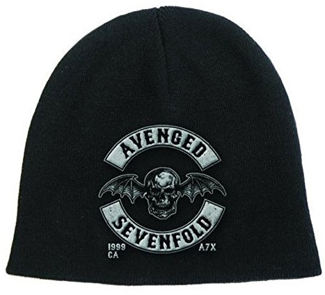 Avenged Sevenfold Mütze Beanie Cap Death Bat Crest Band Logo Nue offiziell One Size
