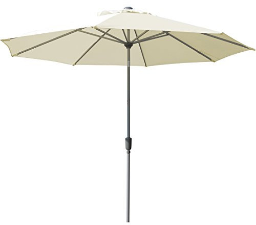 Dehner Sonnenschirm Milos, Ø 3 m, naturfarben, Groß, natur