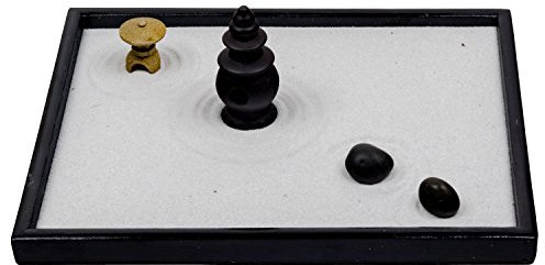 Jardin zen Icnbuys avec lot d'accessoires et outils pour réaliser votre propre jardin, Métal, o