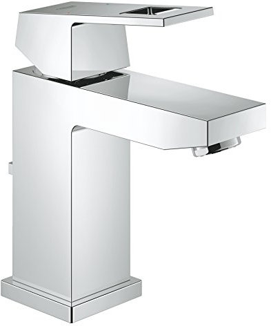 Grohe Eurocube | Badarmatur - Einhand-Waschtischbatterie, S-Size | mit Zugstange |chrom| 23127000