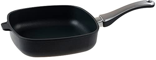 Viereckpfanne mit Stiel Ø 24x24x7 cm für Induktion