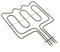 Genuine Zanussi ZOD35561WK ZOD35561XK ZOD370W ZOU270X Oven Cooker Grill Dual Element (2300W)