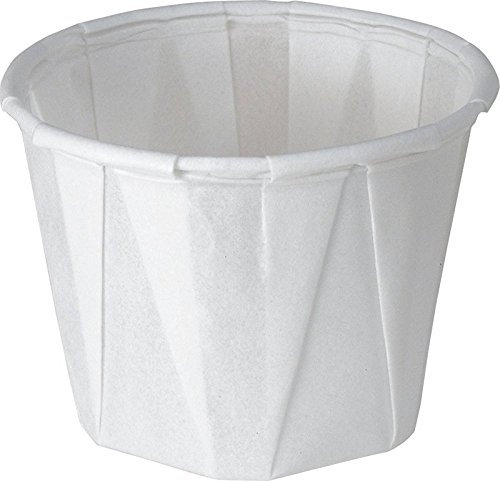 Solo 1.0 oz Treated Paper Souffle Portion Cups for Measuring, Medicine, Samples, Jello Shots (Pack of 250)