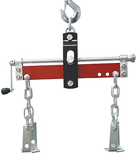 RZ TOOLS Soporte Posicionador Motor Coche Taller 680 KG con Manivela para Grúa - Mecánico Profesional