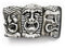 eeddoo® Gürtelschnalle - Tiki Belt (Buckle für Wechselgürtel für Damen und Herren | Belt Frauen Männer Oldschool Rockabilly Metall Gothic Wave Rock Biker Western Trucker Casino Skull)