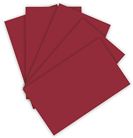 folia 6122/4/22 - Tonkarton 220 g/m², Bastelkarton in dunkelrot, DIN A4, 100 Blatt, als Grundlage für zahlreiche Bastelarbeiten