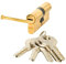 Fac 3014200 Cilindro Seguridad 60-p 30x30 Latonado 15,0 mm