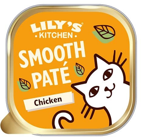 Lily's Kitchen Natürliches Nassfutter für ausgewachsene Katzen, Schale, Huhn - Pastete, Getreidefreies Rezept (19 x 85g schalen)
