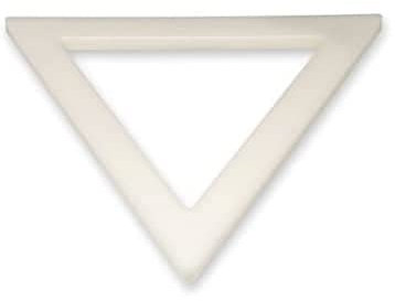 Lacor - 60402 - Triangulo 400 mm Polietileno- Blanco