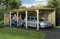 Weka Carport Optima Größe 3 kdi, Modern, Holz, PVC, Braun und Grau, 322 x 322 x 802 cm, Wasserdicht, Montage erforderlich
