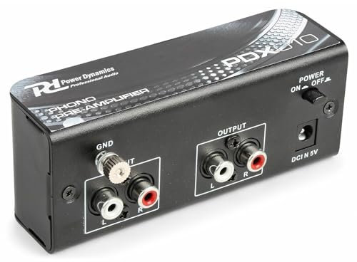 Power Dynamics PDX010 Phono-Vorverstärker mit RIAA-Korrektur