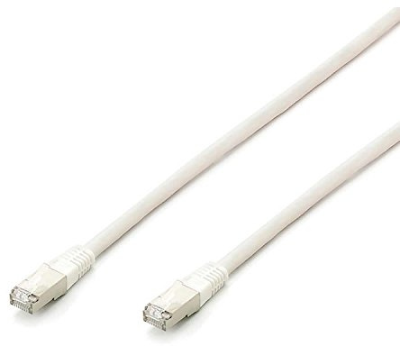 Equip Patchkabel RJ45 S/FTP Cat6A 0.50m Weiss (SSTP) PIMF HF Polybeutel