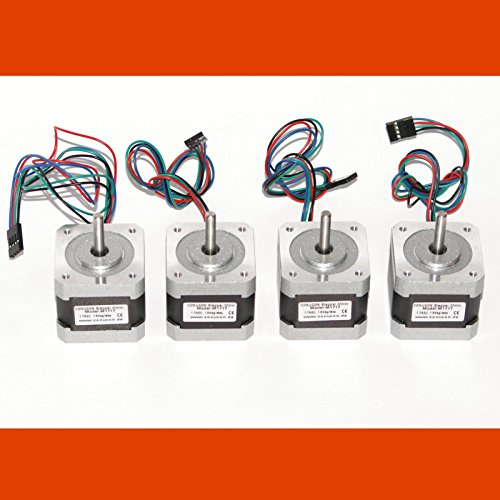 4 x Schrittmotor NEMA 17 1.7A Stepper Motor mit 4P Dupont Stecker