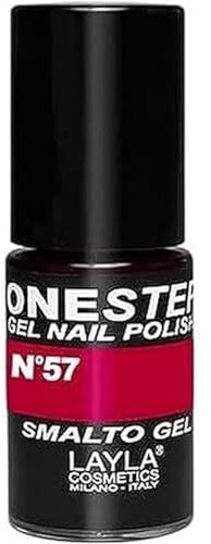 Layla Cosmetics One Step Gel Nagellack, Bellissimo Red, 1er Pack (1 x 5 ml)