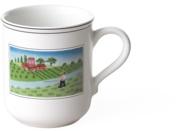 Villeroy & Boch – Design Naif Tazza Con Manico Pescatore Variopinto, Lavabile in Lavastoviglie, Adatto per Microonde, Tazza Colazione, Tazza Caffe, Mug Design, Tazza 300 ml, Porcellana Premium