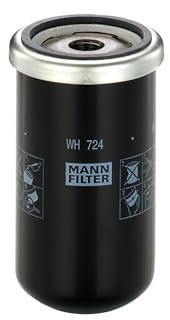 MANN-FILTER, WH 724 Oil Filter | For Off-Highway, Highest Filtration Performance, Engine Protection, High Quality Sealing, True OE Engineering