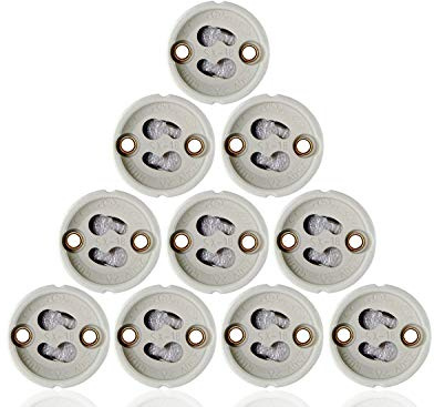 MAILUX SOD11301 GU10 Fassung | Sockel für GU10 LED und Halogen | Leuchtmittel (50 Stück) inkl. 15cm Kabel