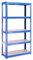 Garage-Regalen, 180 cm x 90 cm x 40 cm, 5 Etagen, 175 kg pro Regal, gesamte Tragbarkeit 875 kg blau