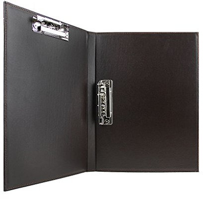 Liying Neu Klemmbretter Klemmhebelmappe Retro Klemmhebel-mappe Schnellhefter DIN A4 Leder Braun