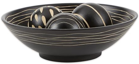 StealStreet Gifts & Decor - Centro de mesa con cuenco y bola