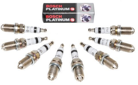 BMW Zündkerzen Platin, Plug Set Bosch OEM (8) 12120037607