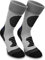 normani 3 Paar Multifunktionale Sportsocken mit Schienbein- & Fußrückenpolster - bestens geeignet als Skating- Inliner- Motorrad- & Trekkingsocken Farbe Grau/Schwarz Größe 47/50