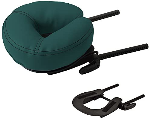 EarthLite Massageliege, Gesichtswiege, Deluxe, verstellbar, langlebig, vollständig verstellbare Kopfstützen-Plattform für Massagestühle und -tische, Blaugrün