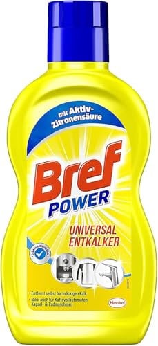 Bref Power Universal Entkalker für Kaffevollautomat & Kaffeemaschinen, 1x500ml, Kalklöser mit Aktiv-Zitronensäure für Küchengeräte