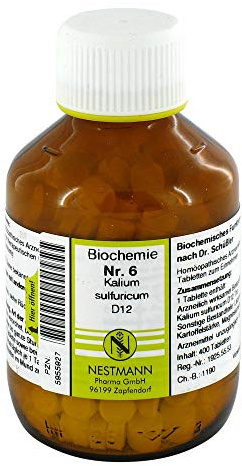 BIOCHEMIE 6 Kalium sulfuricum D 12 Tabletten 400 St
