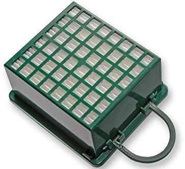 vhbw Staubsaugerfilter kompatibel mit Vorwerk Kobold 131 | 130, 131 SC Staubsauger - HEPA-Filter Grün Weiß