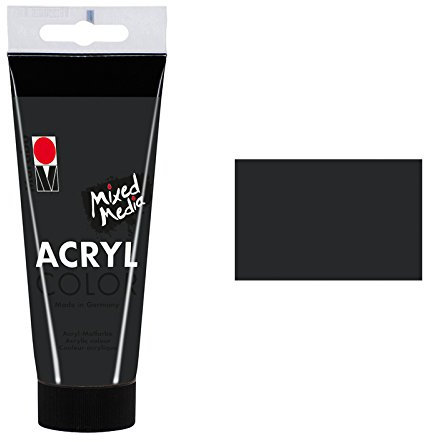 NEU Marabu Acryl Color. 100 ml. Schwarz