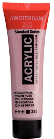 Amsterdam Standard Series Acrylic Paint Tube - 20 ml Persian Rose 330 - Haute résistance à la lumière - Finition satinée