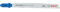 Bosch 100x PRO Metal Thick and Thin T123XF Jigsaw Blade (for Steel sheets, Metal pipes and profiles, Length 100 mm, Professional Accessory Jigsaw)