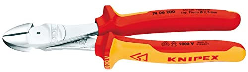 Knipex 12301 200mm Fully Insulated High Leverage Diagonal Side Cutter
