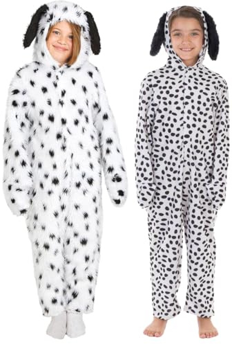 Suede Dalmatian Costume Lite for Kids 7-9 Years