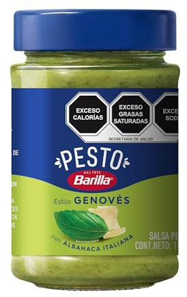 Barilla Sugo Pesto alla Genovese con Basilico Fresco Italiano e Parmigiano Reggiano Dop senza Glutine, 190g