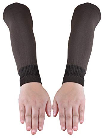 Egypt Bazar Elegante Armstulpen Hijab - Islamische Gebetskleidung (Braun)