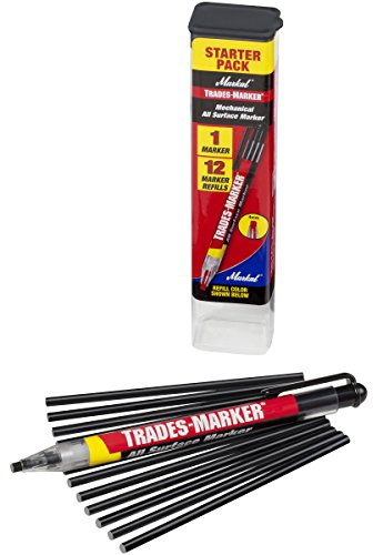 Markal 96133 Trades Marker (1 Holder, 12 Refills), Black
