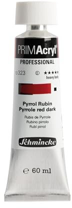 Schmincke PRIMAcryl Professional Acrylfarbe Pyrrol Rubin, 60 ml Tube, 13 323 011