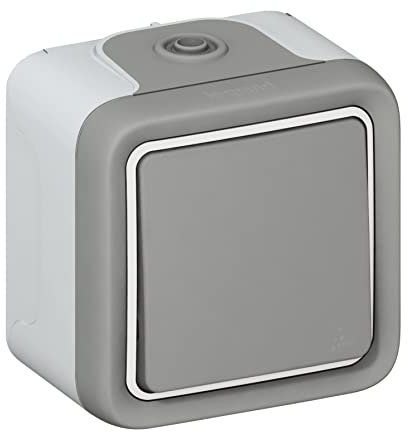 Legrand - Interrupteur ou va-et-vient Plexo complet apparent - Gris